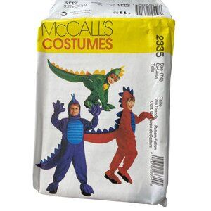 McCalls 2335 Childrens Dragon Costume Sewing Pattern Size XL 7-8 Cosplay UNCUT